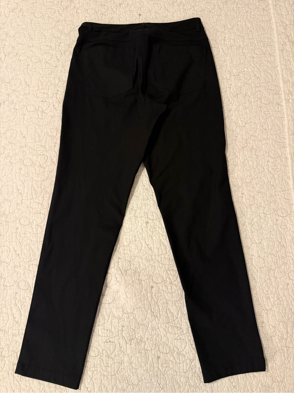 Black Men’s Straight-Leg Pants